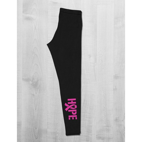 Breast Cancer Awareness Leggings Sz M - Picture 2 of 3